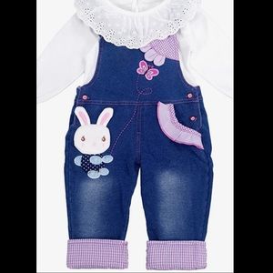 Overall pant set for toddler girl
